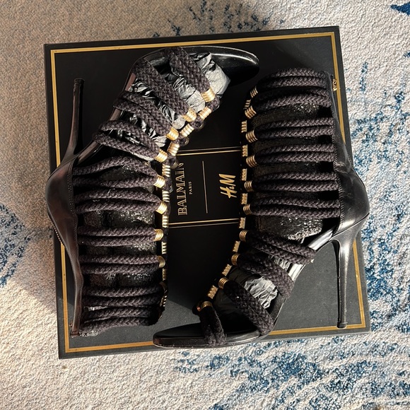 Balmain H&M Limited Edition Gladiator Sandals - Picture 5 of 16